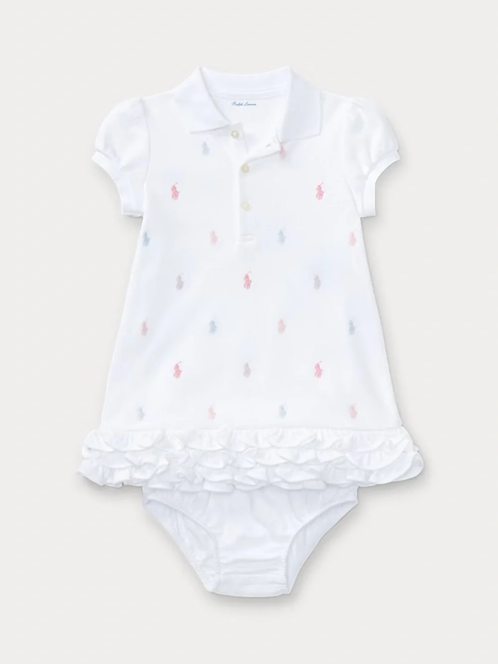 Baby Girl Ruffled Polo Dress ONLY size 3 month